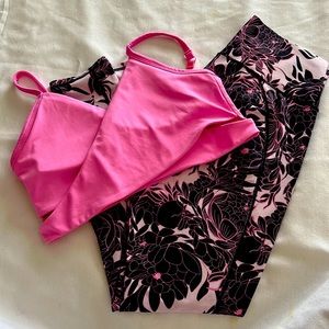 Fabletics Imani Outfit Yoga Pants w/ Adjustable Sports Top